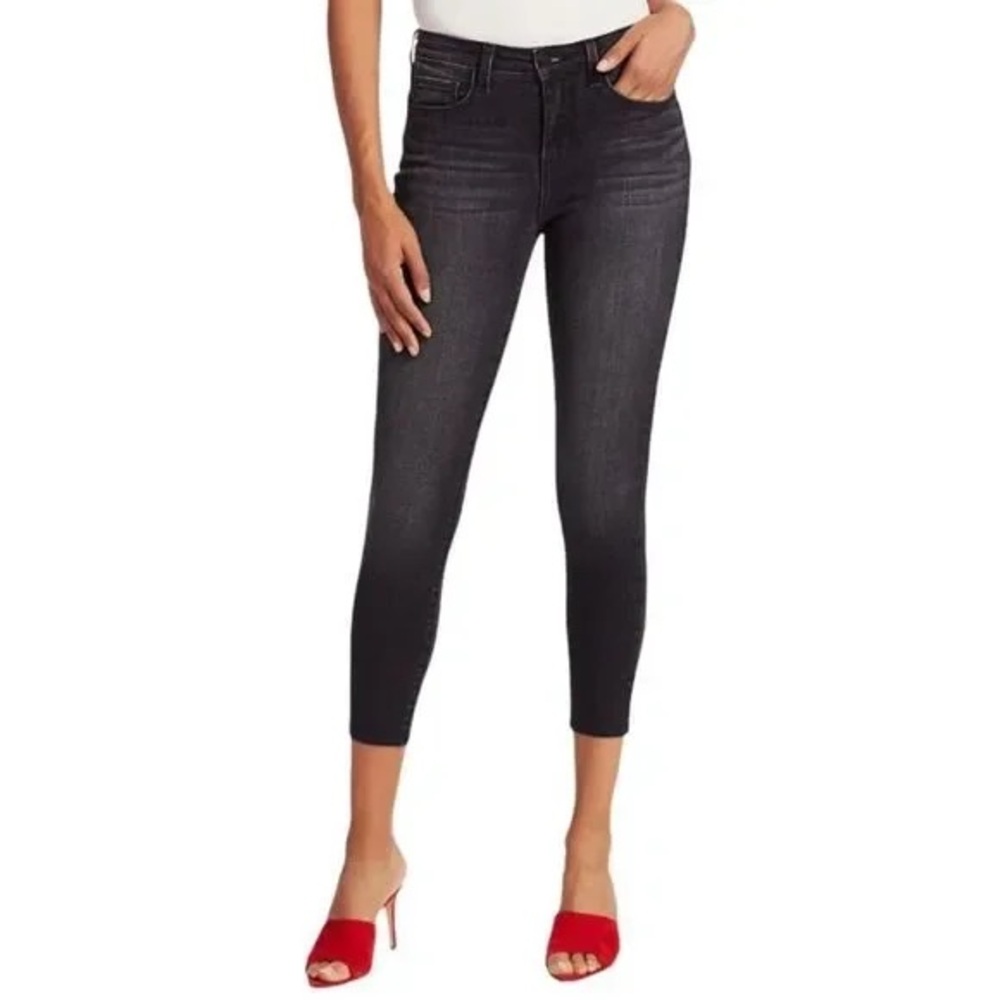 NWOT L'agence Margot High Rise Skinny In Castle Rock Black Size 24 Minimalist‎